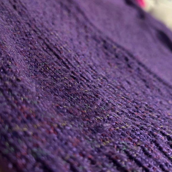 Great Northwest Clothing Company Purple Zip Cardigan Sweater - Picture 6 of 6